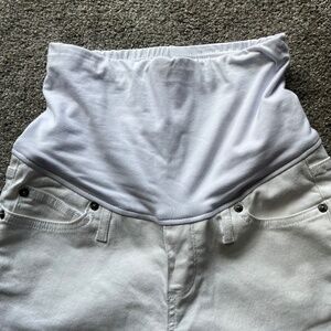 Gap maternity full panel skinny jeans-White